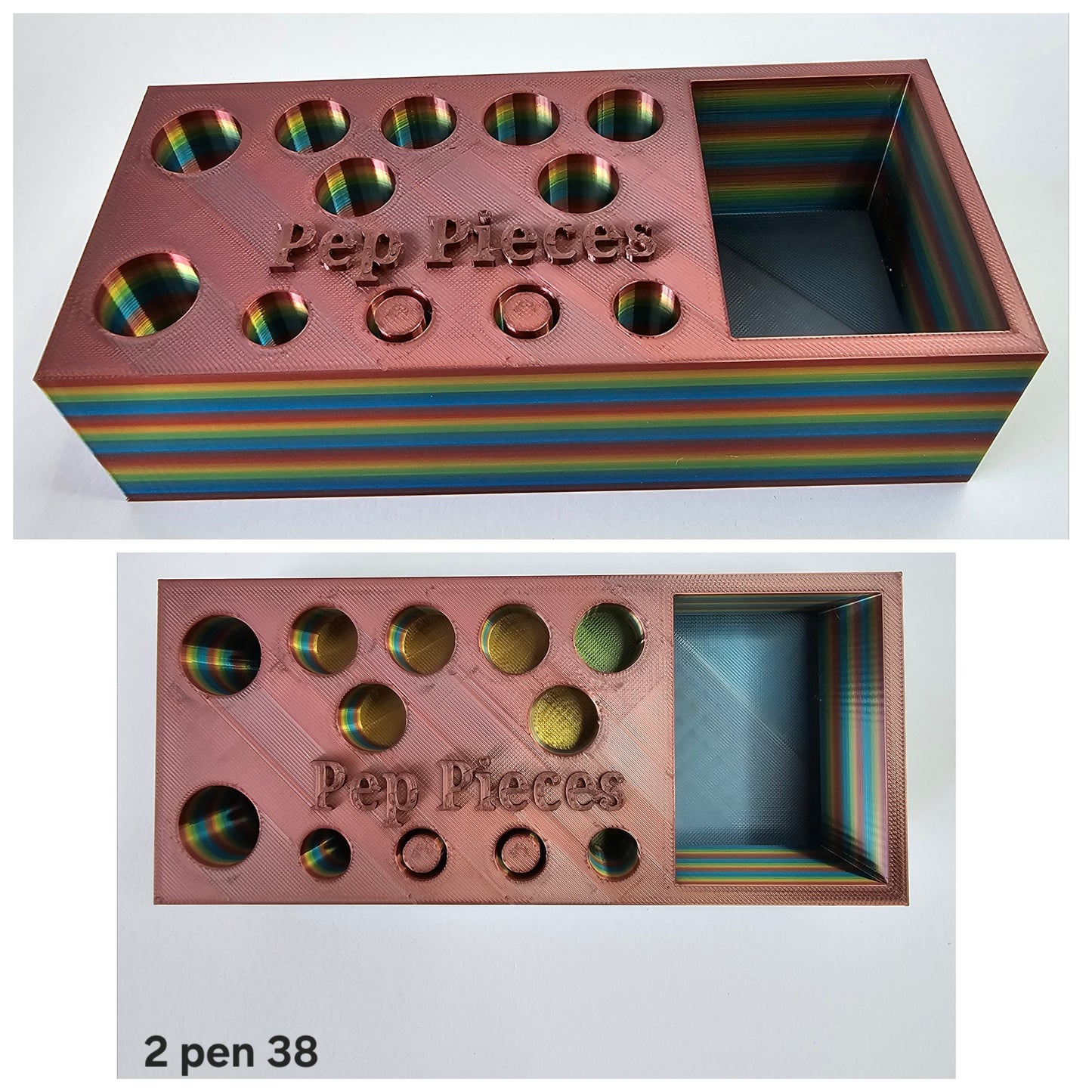 2 pen Refill/Purge station with extra compartment holder