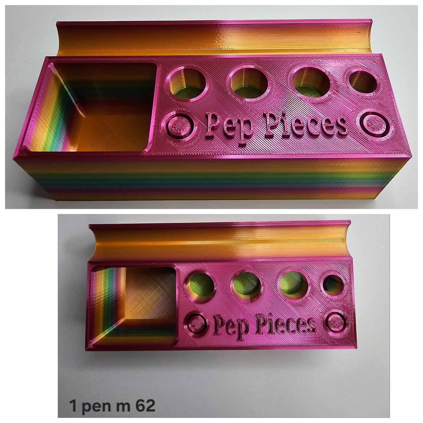 1 pen cartridge refill/purge station with bits and pieces holder.