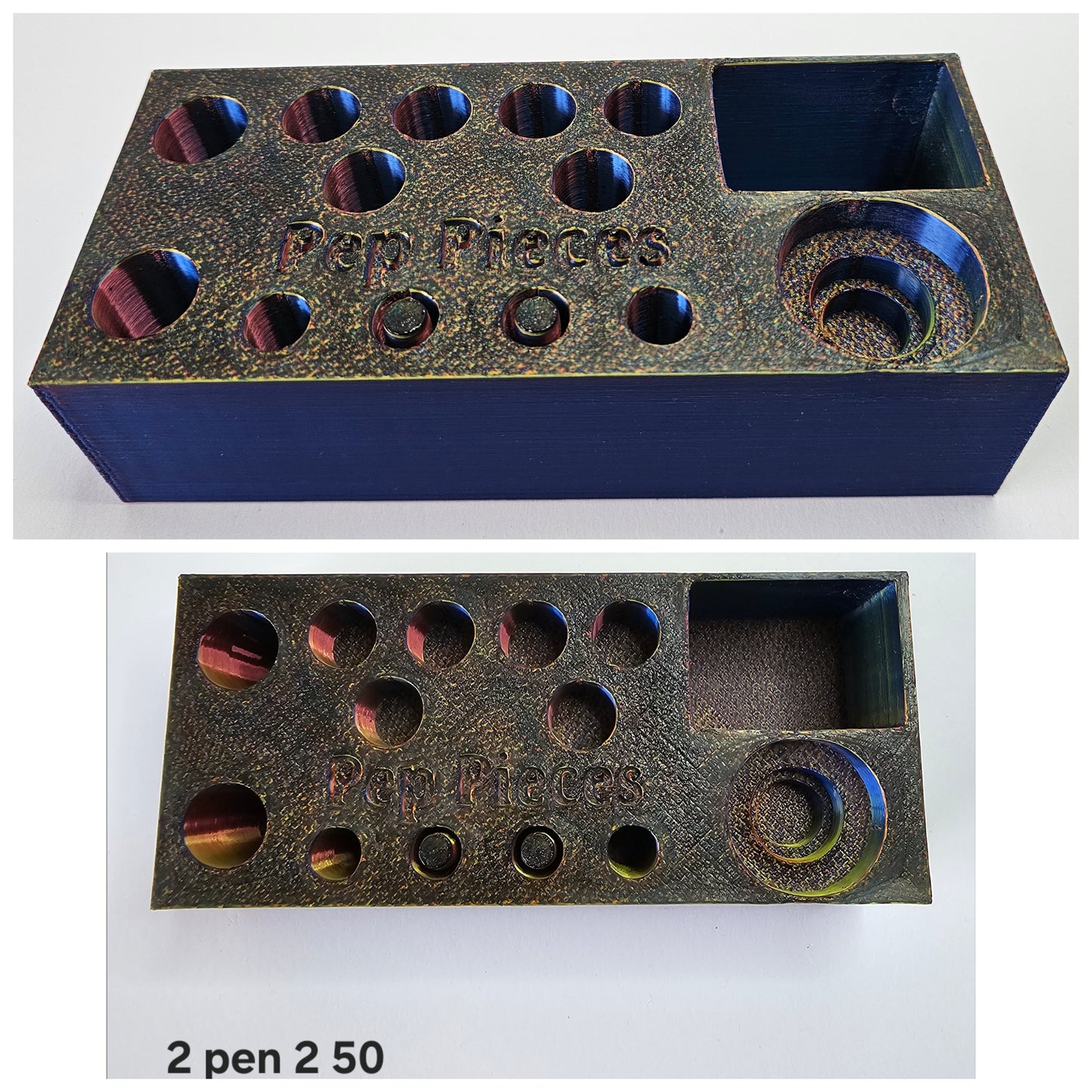 2 pen Refill/purge station plus bac water holder and extra compartment.