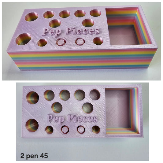 2 pen Refill/Purge station with extra compartment holder