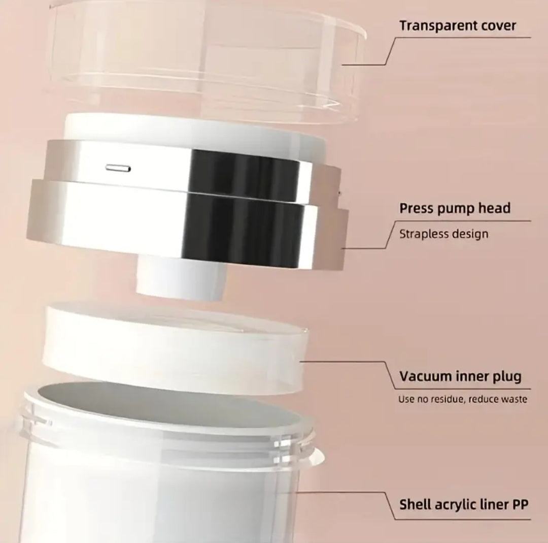 Reusable airless pump Cream Jars 50ml